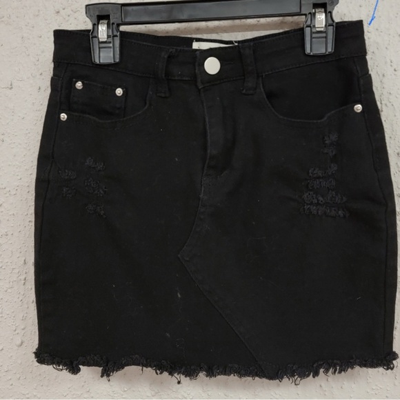 Just Quella Dresses & Skirts - Just Quella - Womens/Juniors Black Jean Skirt